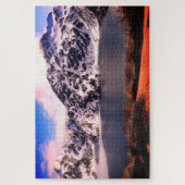 Traject van het meer van Haris en Routeburn/Nieuw- Legpuzzel (Verticaal)