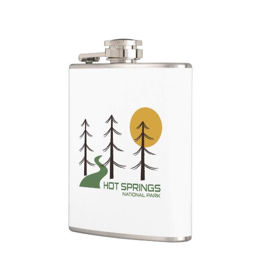 Traject van het nationale park van hot Springs Heupfles (Links)