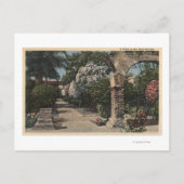 Trajecten van de Patio Mission Garden Briefkaart (Voorkant)