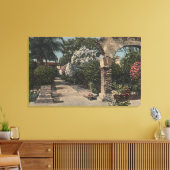 Trajecten van de Patio Mission Garden Canvas Afdruk (Insitu (Woonkamer))