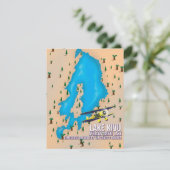Trajectkaart van het Grote Afrikaanse meer van Kiv (Staand voorkant)