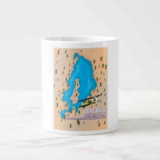 Trajectkaart van het Grote Afrikaanse meer van Kiv Grote Koffiekop (Voorkant)