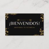 Trajeta de bienvenida visitekaartje (Voorkant)