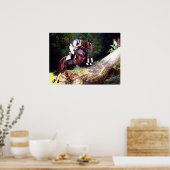Trakehner Eventing Cross Country Horse Portret Poster (Keuken)