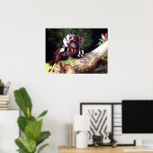 Trakehner Eventing Cross Country Horse Portret Poster (Thuiskantoor)