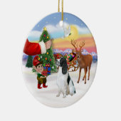 Traktatie voor een Engelse Springer Spaniel Keramisch Ornament (Rechts)