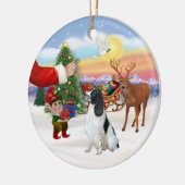 Traktatie voor een Engelse Springer Spaniel Keramisch Ornament (Links)