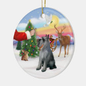 Traktatie voor een Giant Schnauzer (S / P) Keramisch Ornament (Links)
