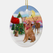 Traktatie voor een Golden Retriever Keramisch Ornament (Rechts)