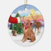 Traktatie voor een Golden Retriever Keramisch Ornament (Links)