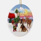 Traktatie voor een Shetland Sheepdog (#7) Keramisch Ornament (Rechts)