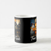 "Trakteer of truc" Halloween Brush Stroke Cat Koffiemok (Center)
