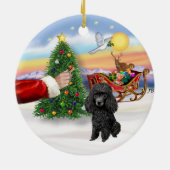 Trakteer op een Speelgoed of min. zwarte poedel Keramisch Ornament (Achterkant)