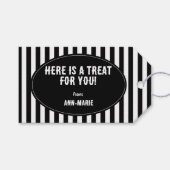 Trakteer op Halloween Cadeaulabel (Voorkant (Horizontaal))