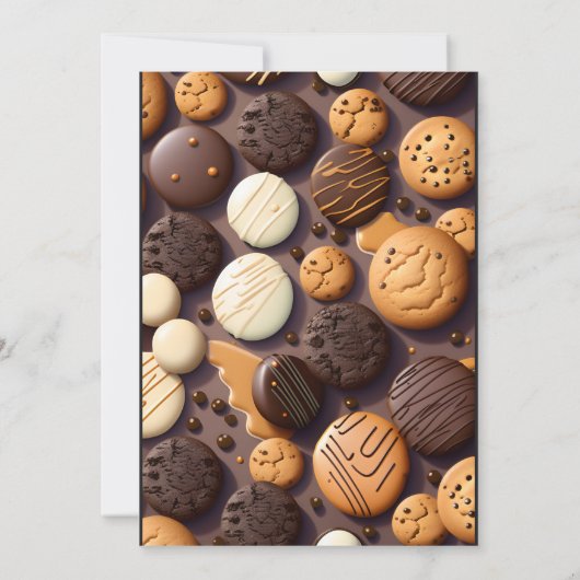 trakteer schattig lief Kinder Cookie Exchange 1e V Kaart (Achterkant)