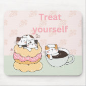 Trakteer uzelf Katten Muismat (Voorkant)