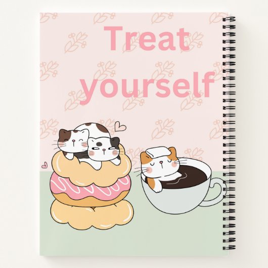 Trakteer uzelf Katten Notitieboek (Achterkant)