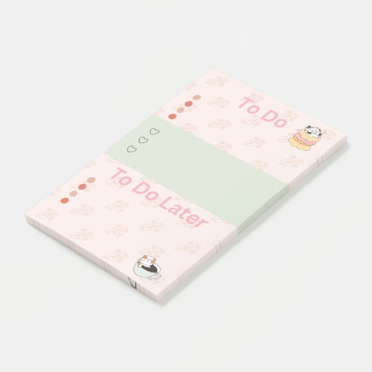 Trakteer uzelf Katten Post-it® Notes (Schuin)