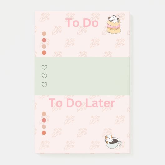 Trakteer uzelf Katten Post-it® Notes (Voorkant)