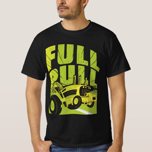 Traktor Pulling T-Shirt Acryl Wandkunst Poster (Voorkant)