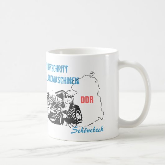 Traktoren DDR Design Koffiemok (Rechts)