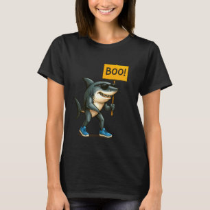 Tralalero Haaien Boe Bord Grappig Brainrot Hallowe T-shirt