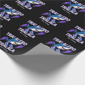 Tralalero Tralala Bootleg Funny Shark Meme Graphic Cadeaupapier (Hoek)