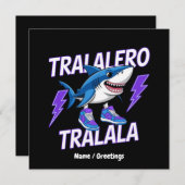 Tralalero Tralala Bootleg Funny Shark Meme Graphic Kaart (Voorkant / Achterkant)