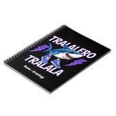 Tralalero Tralala Bootleg Funny Shark Meme Graphic Notitieboek (Linkerzijde)