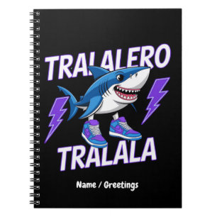 Tralalero Tralala Bootleg Funny Shark Meme Graphic Notitieboek