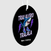 Tralalero Tralala Bootleg Funny Shark Meme Graphic Ornament (voorkant)