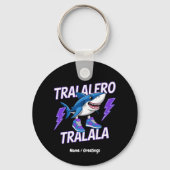 Tralalero Tralala Bootleg Funny Shark Meme Graphic Sleutelhanger (Voorkant)