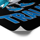 Tralalero Tralala Funny Italian Brainrot Toddlers  Poster (Hoek)