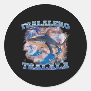 Tralalero Tralala Funny Meme Italian Brainrot Gen Ronde Sticker