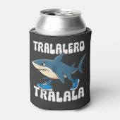 Tralalero Tralala Funny Shark Meme Blikjeskoeler (Blikje Voorkant)