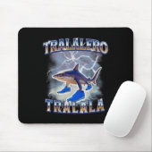 Tralalero Tralala Funny Shark Meme Bootleg Muismat (Met muis)