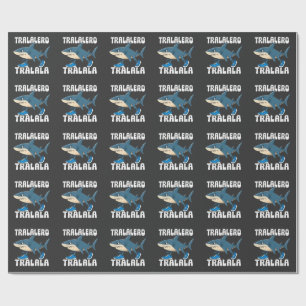 Tralalero Tralala Funny Shark Meme Cadeaupapier