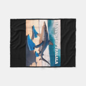 Tralalero Tralala Funny Shark Meme Fleece Deken (Voorkant (Horizontaal))