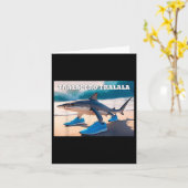 Tralalero Tralala Funny Shark Meme Kaart (Gele Bloem)