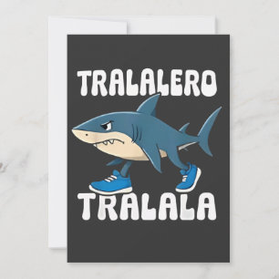 Tralalero Tralala Funny Shark Meme Kaart