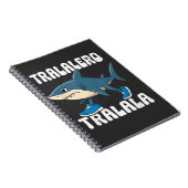 Tralalero Tralala Funny Shark Meme Notitieboek (Rechterzijde)