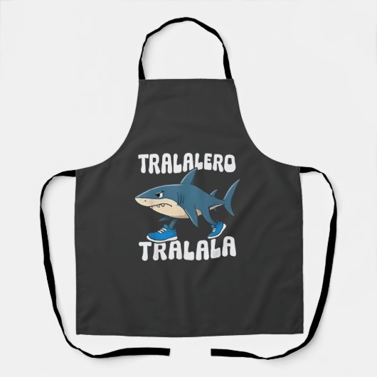 Tralalero Tralala Funny Shark Meme Schort (Voorkant)