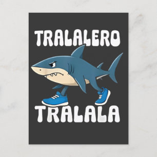 Tralalero Tralala Funny Shark Meme Uitnodiging Briefkaart