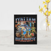 Tralalero Tralala Grappig Italiaans Brainrot Meme  Kaart (Gele Bloem)