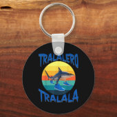 Tralalero Tralala Grappig Italiaans Brainrot Meme Sleutelhanger (Voorkant)