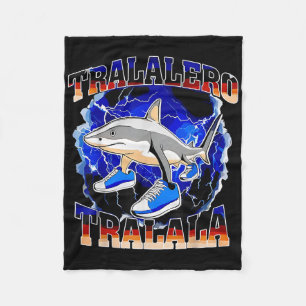 Tralalero Tralala Grappige Haai Italiaanse Brainro Fleece Deken
