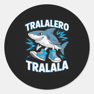 Tralalero Tralala Haaien-sneakers Oceaan Pret Ronde Sticker