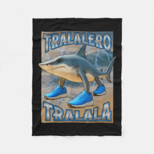 Tralalero Tralala Italiaans Brainrot Meme Verjaard Fleece Deken