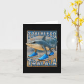 Tralalero Tralala Italiaans Brainrot Meme Verjaard Kaart (Gele Bloem)