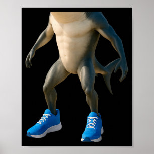 Tralalero Tralala Italiaanse Brainrot Halloween Ko Poster